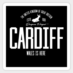 Great Britain, England, Cardiff Sticker